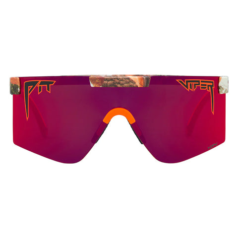 pit viper The Originals 2.0 Wide HDPV - Actual Bush Red Fahrradbrille polarisiert schnelle Brille Auf und Davon Outdoor Equipment