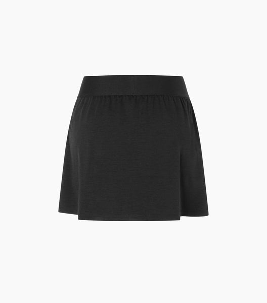 super.natural Women's Fitness Skirt Wanderrock jet black jet black Sportrock schwarz Laufrock Auf und Davon Outdoor Equipment