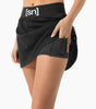super.natural Women's Fitness Skirt Wanderrock jet black jet black Sportrock schwarz Laufrock Auf und Davon Outdoor Equipment