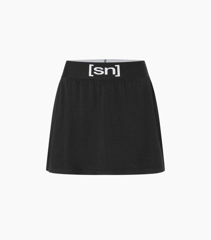 super.natural Women's Fitness Skirt Wanderrock jet black jet black Sportrock schwarz Laufrock Auf und Davon Outdoor Equipment