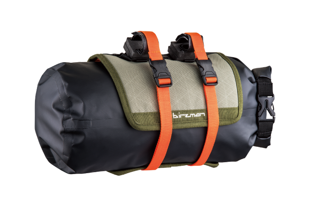 Birzman Packman handlebar pack Lenkertasche olive orange wasserdicht abriebfest Auf und Davon Outdoor Equipment