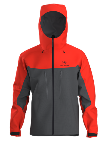 Arcteryx Alpha Jacket Men's dynasty/dk grey Hybrid Jacke rot/grau Auf und Davon Outdoor Equipment