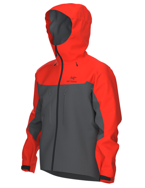 Arcteryx Alpha Jacket Men's dynasty/dk grey Hybrid Jacke rot/grau Auf und Davon Outdoor Equipment