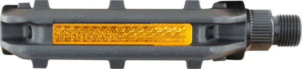 voxom Flat Pe24 | Fahrradpedale schwarz Flachpedale Flat Pedals rutschfest schwarz