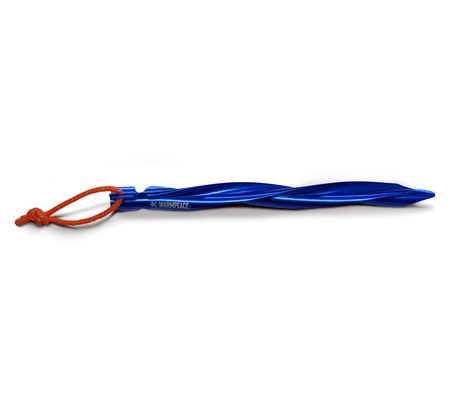 warmpeace Peg Screw Zelthering blau Schraubgewinde Schraubhering reflektierend Auf und Davon Outdoor Equipment