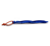 warmpeace Peg Screw Zelthering blau Schraubgewinde Schraubhering reflektierend Auf und Davon Outdoor Equipment