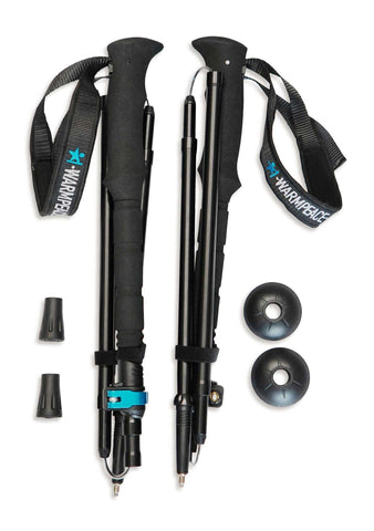 Warmpeace Trekkingstöcke Ridgewalk black/blue Auf und Davon Outdoor Equipment