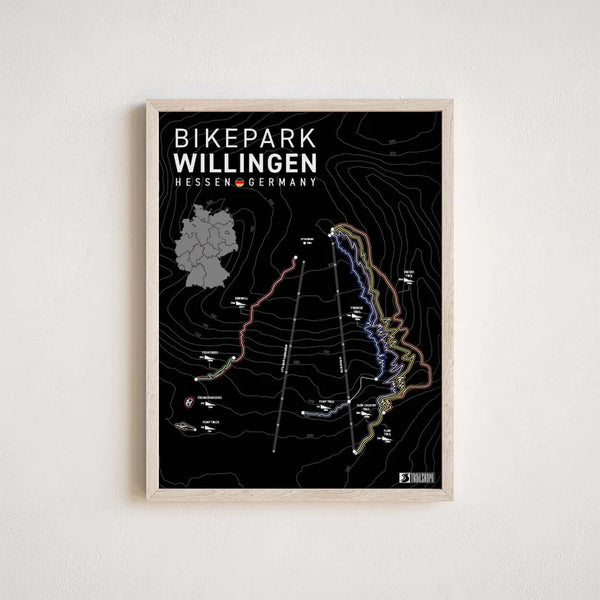 Bikepark Willingen Hessen Germany 30x40cm - Auf und Davon | Outdoor Equipment