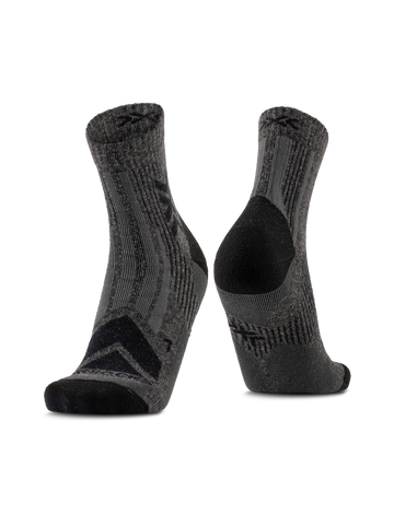 X-BIONIC X-Socks Hike Perform Merino Ankle | Wandersocken Performance Socken schwarz grau Auf und Davon Outdoor Equipment