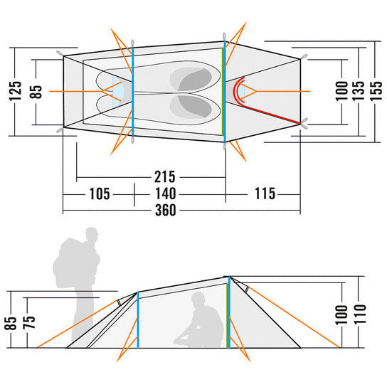 Narvik 2-Personen-Zelt - Auf und Davon | Outdoor Equipment