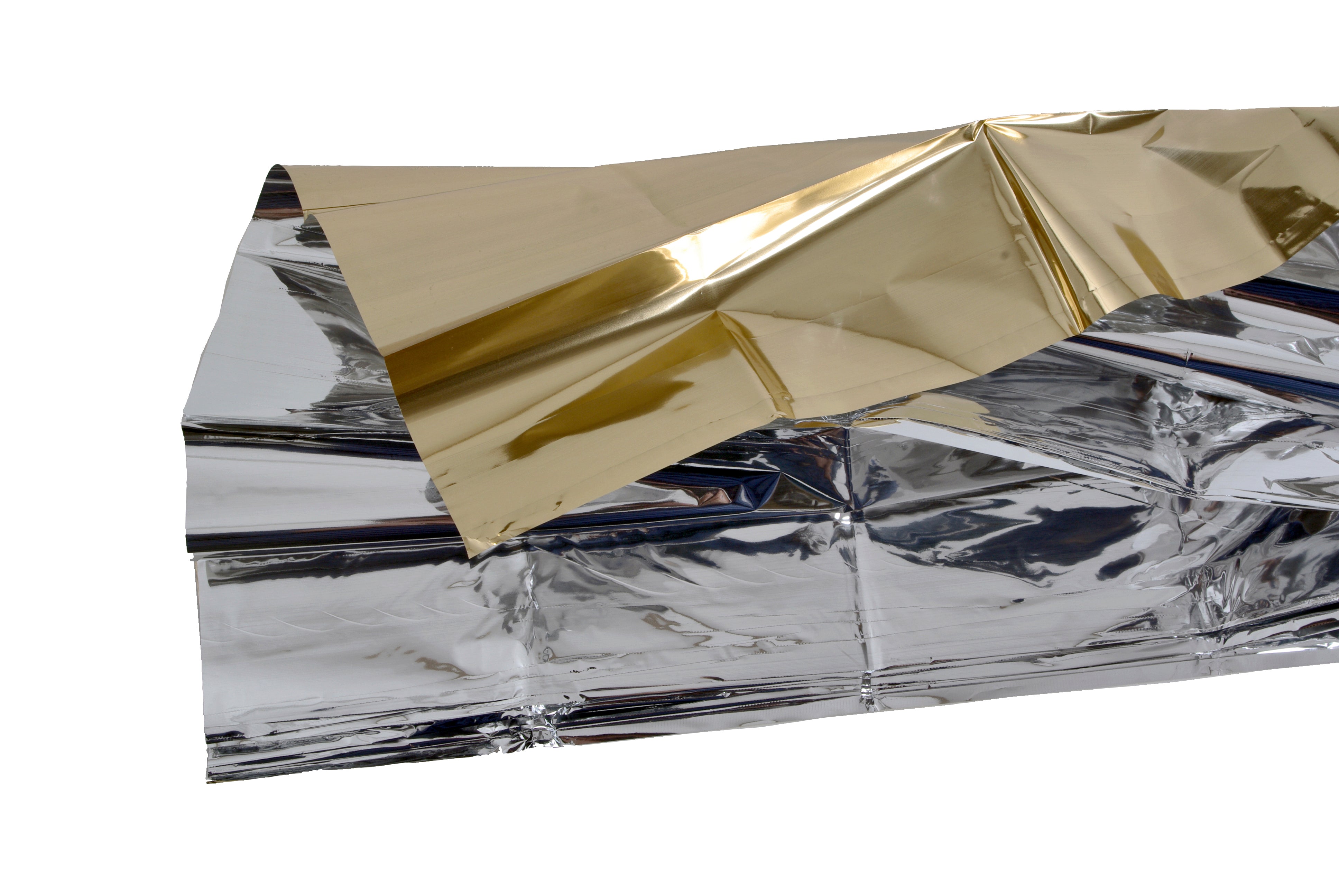 Rettungsdecke Gold Silber als Teil der Erste-Hilfe-Ausrüstung für Wandern und Radtouren