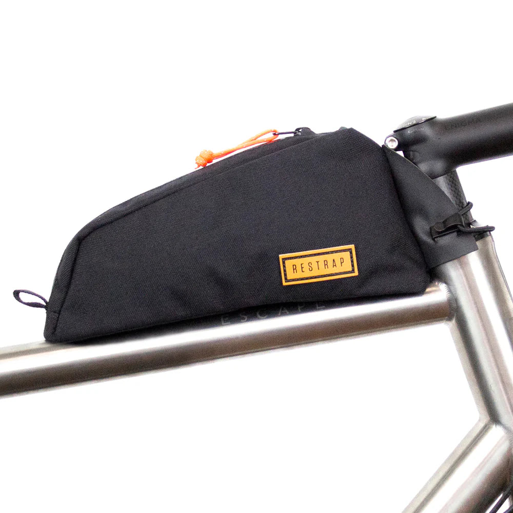 RESTRAP Bolt-On Top Tube Bag 0.8L black Fahrradtasche Oberrohrtasche Auf und Davon Outdoor Equipment