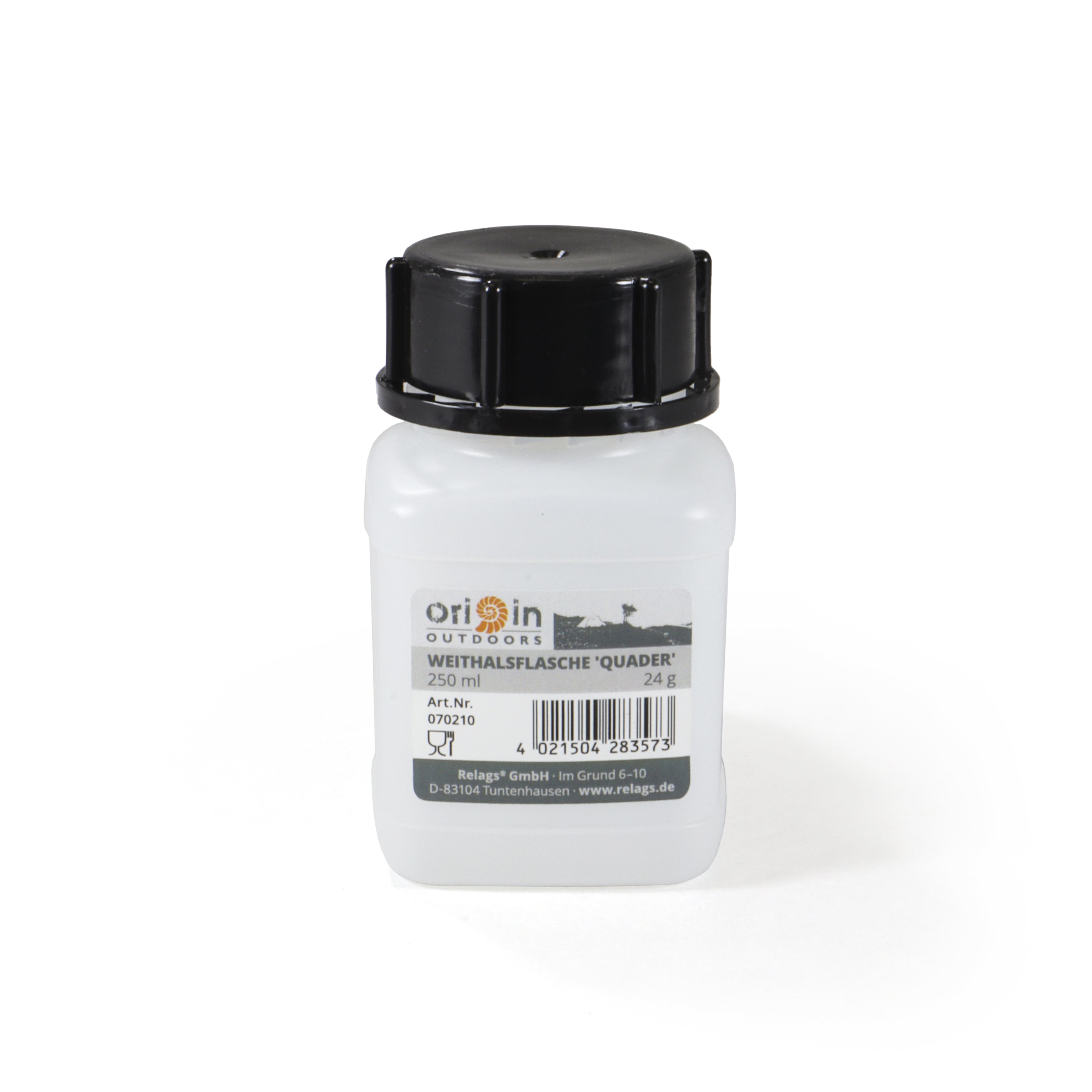 Origin Outdoors Weithalsflasche 'Quader' 250ml Vorratsdose Aufbewarungsdose Aufbewahrungsflasche - Auf und Davon | Outdoor Equipment
