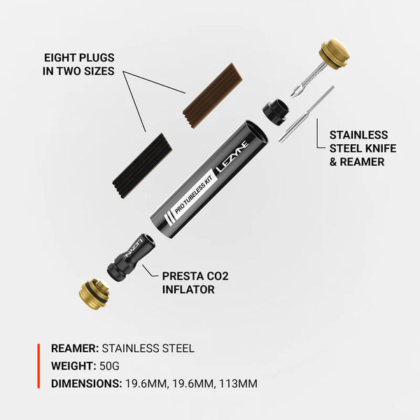 Lezyne Pro Tubeless Kit Loaded | Reparaturset Auf und Davon Outdoor Equipment
