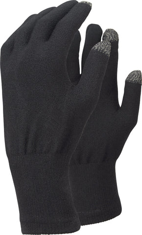 Trekmates Handschuhe Merino Touch | Merinohandschuhe mit Touchfunktion schwarz Auf und Davon Outdoor Equipment