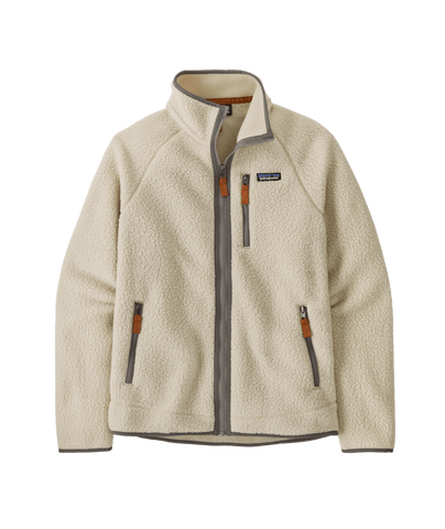 Patagonia Men's Retro Pile Fleece Jacket | Fleecejacke beige Fairtrade Zipper Auf und Davon Outdoor Equipment