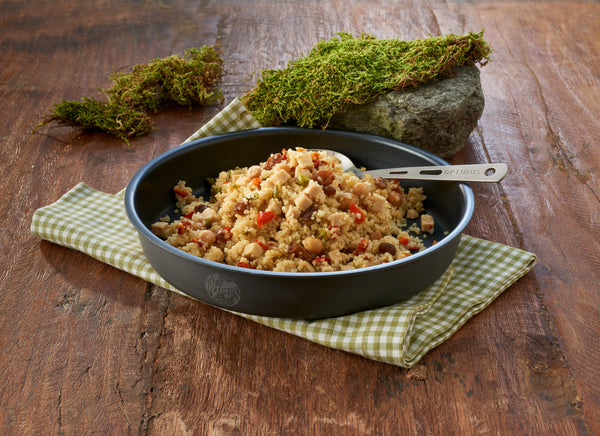 trek`n eat Couscous mit Hühnchen | Outdoor Essen gefriergetrockneter Mahlzeit Auf und Davon Outdoor Equipment