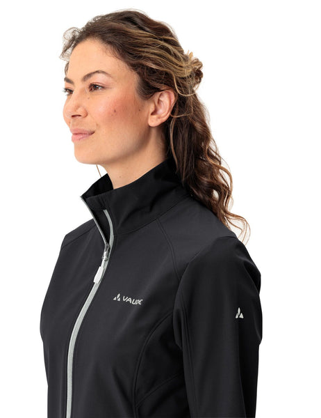 vaude Women's Hurricane Jacket IV black uni Softshell Jacke Auf und Davon Outdoor Equipment