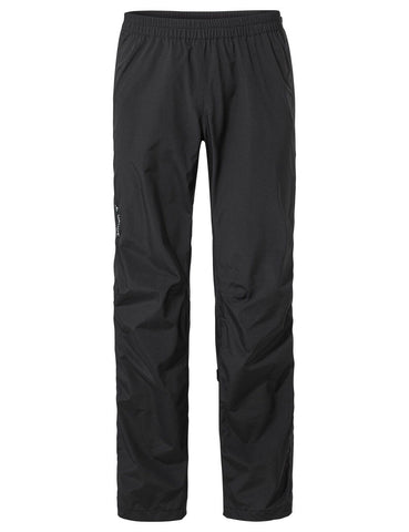 vaude Men's Yaras Rain Zip Pants IV black Herren Regenhose mit Reißverschluss Auf und Davon Outdoor Equipment
