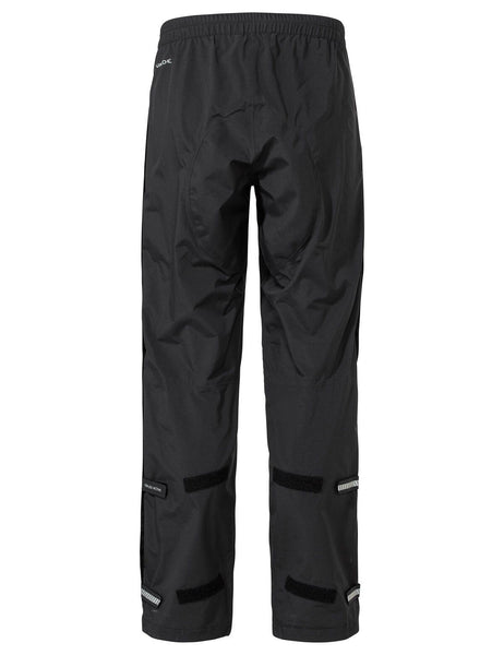 vaude Men's Yaras Rain Zip Pants IV black Herren Regenhose mit Reißverschluss Auf und Davon Outdoor Equipment