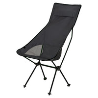 Basic Nature Travelchair Ultralight 'High Rest' Faltstuhl Campingstuhl schwarz Auf und Davon Outdoor Equipment