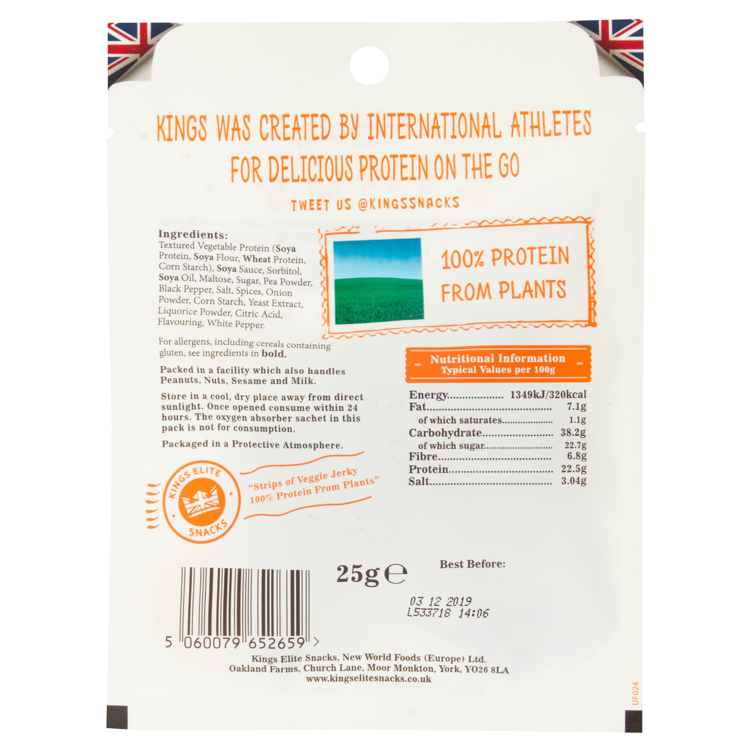 Kings Veggie Jerky 25g