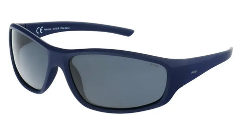 INVU Sportbrille - A2105B rubb. blue polarisiert flexibel kratzfest Auf und Davon Outdoor Equipment