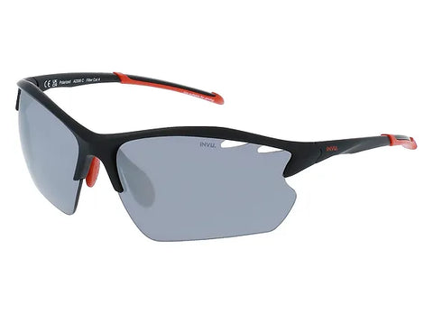 INVU Sportbrille - A2306C pc matt black/rubb red polarisiert kratzfest Auf und Davon Outdoor Equipment