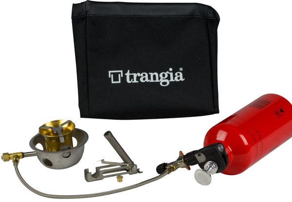 Trangia Multifuel Brenner X2 mit Pumpe und Brennstoffflasche
