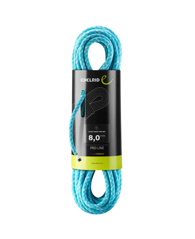 Edelrid Guide Assist Pro Dry 8mm - 30m Kletterseil icemint Gletscher Hilfsseil Rücksicherung | Auf und Davon Outdoor Equipment