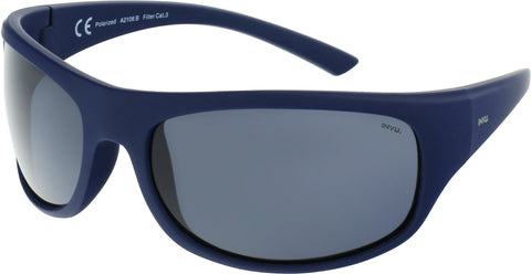 INVU Sportbrille - A2106B rubb. blue polarisiert kratzfest flexibel helmtauglich Auf und Davon Outdoor Equipment