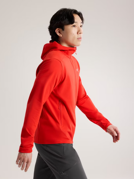 Arc'teryx Kyanite Lightweight Hoody Men's dynasty Fleecehoody Herren rot Auf und Davon Outdoor Equipment