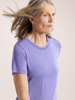 Arcteryx Lana Merino Wool Crew Shirt Women's moonstone Funktionsshirt Auf und Davon Outdoor Equipment