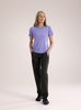 Arcteryx Lana Merino Wool Crew Shirt Women's moonstone Funktionsshirt Auf und Davon Outdoor Equipment