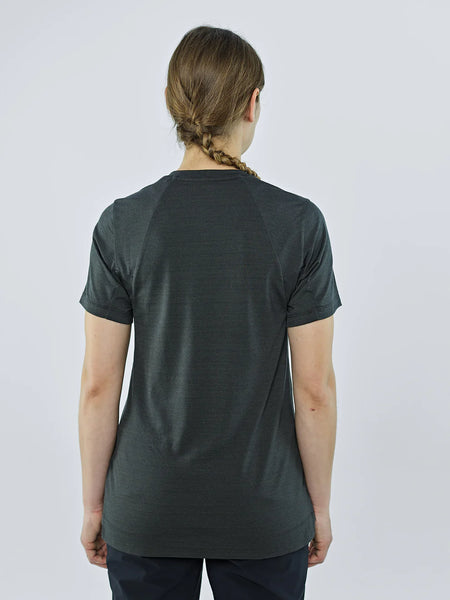 Blackyak Damen Kabru Merino T-Shirt Merinoshirt peat Sportshirt Funktionsshirt Auf und Davon Outdoor Equipment