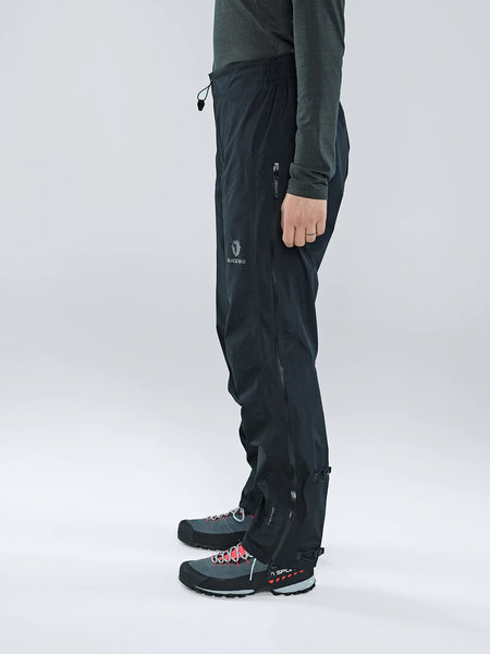 Blackyak Damen Lunag Gore-Tex 3L | Hardshellhose black beauty schwarz Regenhose Outdoorhose wasserdicht Recco Auf und Davon Outdoor Equipment