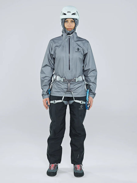 Blackyak Damen Lunag Gore-Tex 3L | Hardshellhose black beauty schwarz Regenhose Outdoorhose wasserdicht Recco Auf und Davon Outdoor Equipment