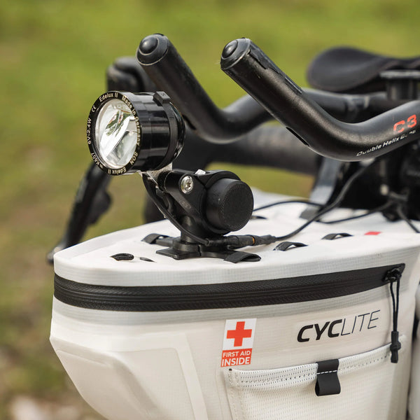 cyclite Aero Mount 01 Befestigung Licht und GPS black Auf und Davon Outdoor Equipment