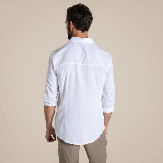 Craghoppers NosiLife Nuoro Langarmshirt II - Herren white Reisehemd Auf und Davon Outdoor Equipment