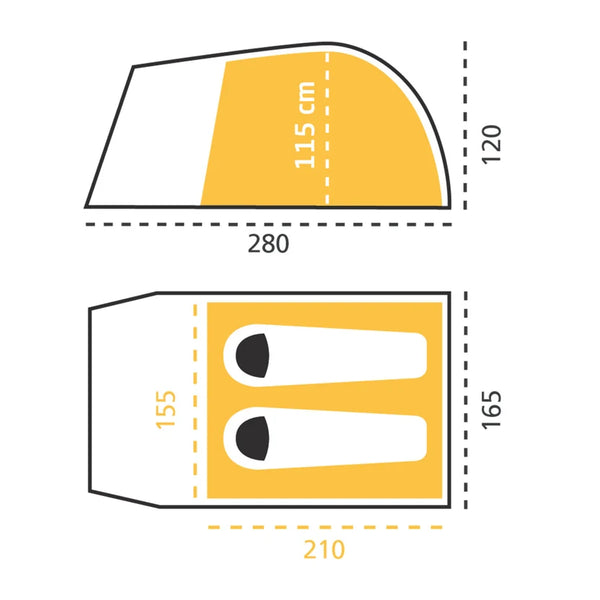 Topeka 2 Tent Pro | 2-Personen-Zelt