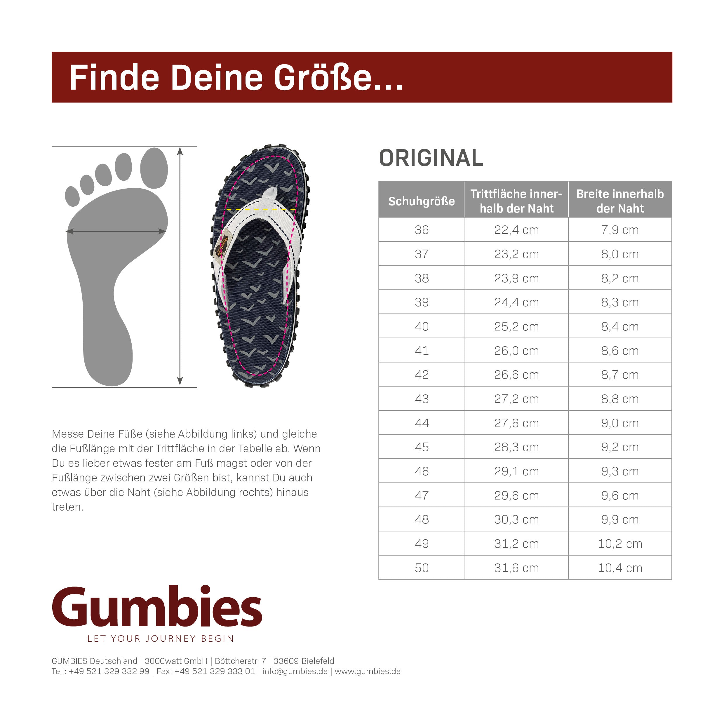 Original Freizeitsandale - Denim Hibiscus