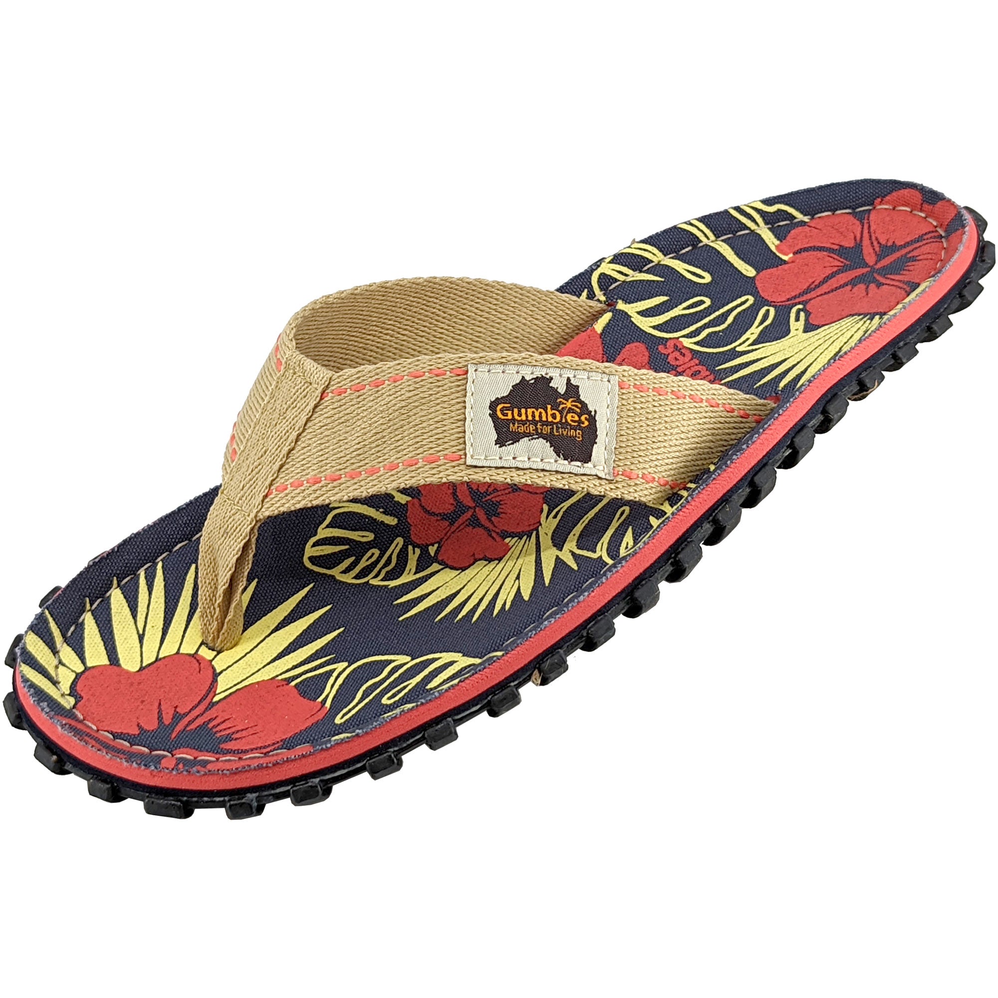 Original Freizeitsandale - Denim Hibiscus