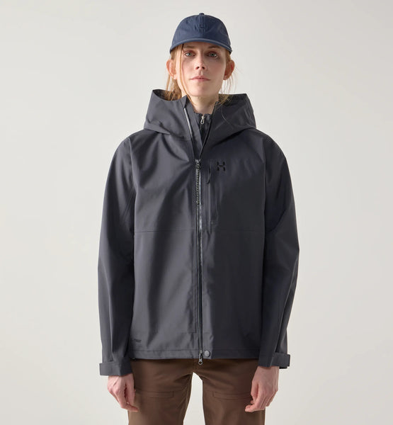 Haglöfs Front Proof II Jacket Women | Hardshelljacke true black Regenjacke Wanderjacke Auf und Davon Outdoor Equipment