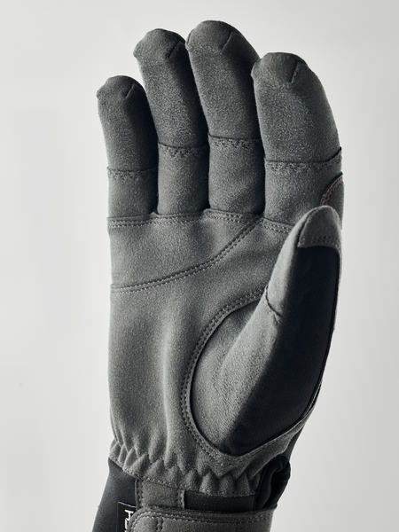 Hestra Ergo Grip Delta HDry 5-finger | Kletterhandschuhe schwarz/dunkelgrau Klettersteighandschuhe Auf und Davon Outdoor Equipment