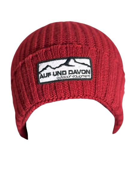 Auf und Davon Strickmütze - Bordeaux