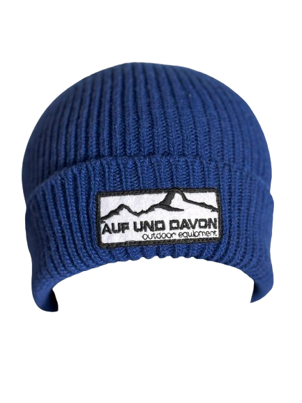 Auf und Davon Strickmütze - Marineblau