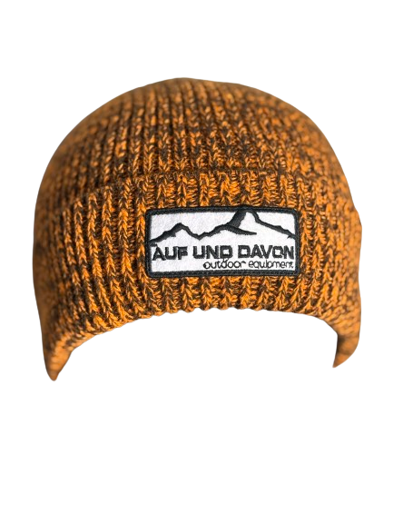 Auf und Davon Strickmütze - Orange-Braun