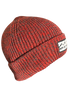 Auf und Davon Strickmütze - Rot-Grau