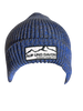 Auf und Davon Strickmütze Grau-Blau aus Wolle