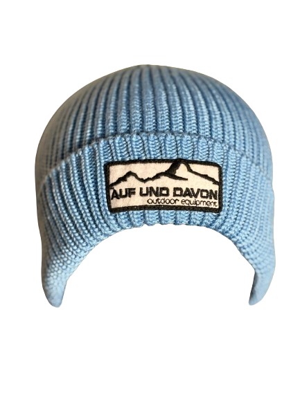 Auf und Davon Strickmütze - Hellblau